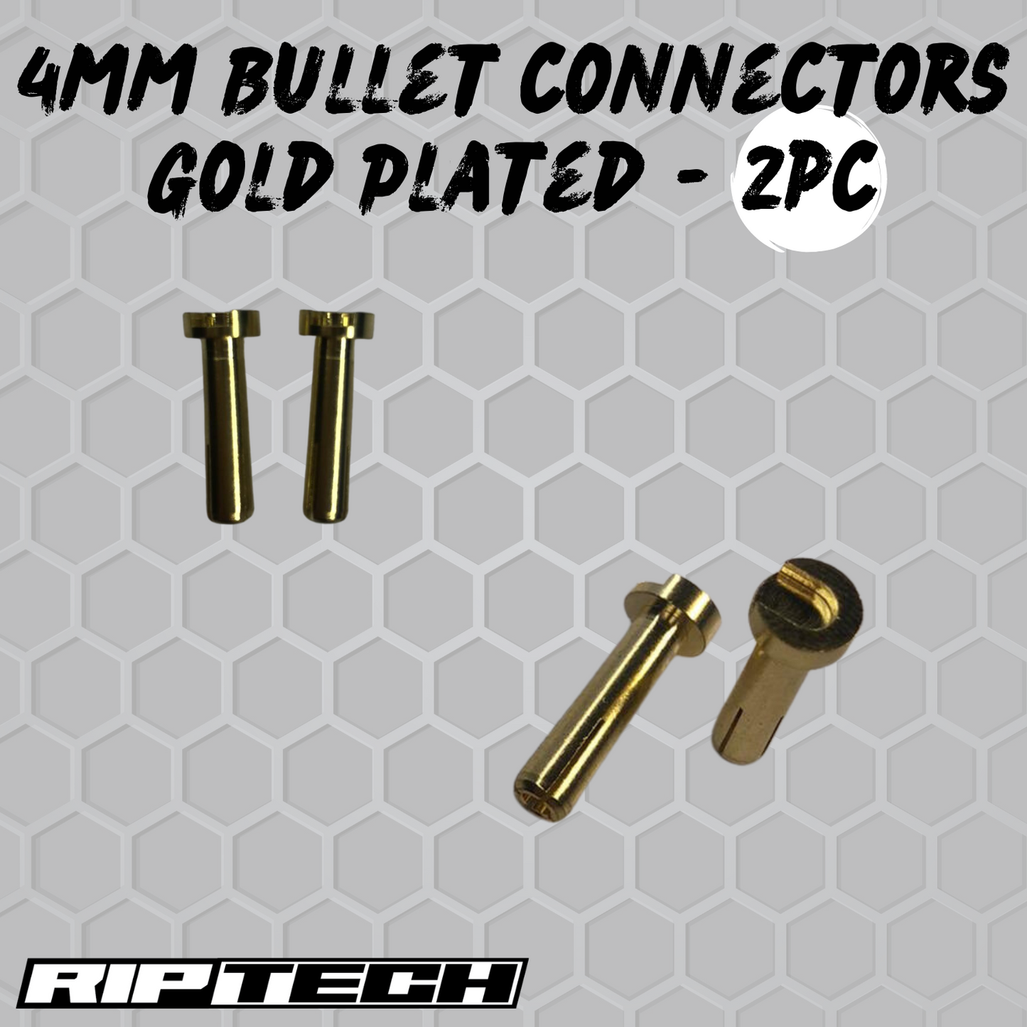 4mm Gold Plated Bullet Connectors