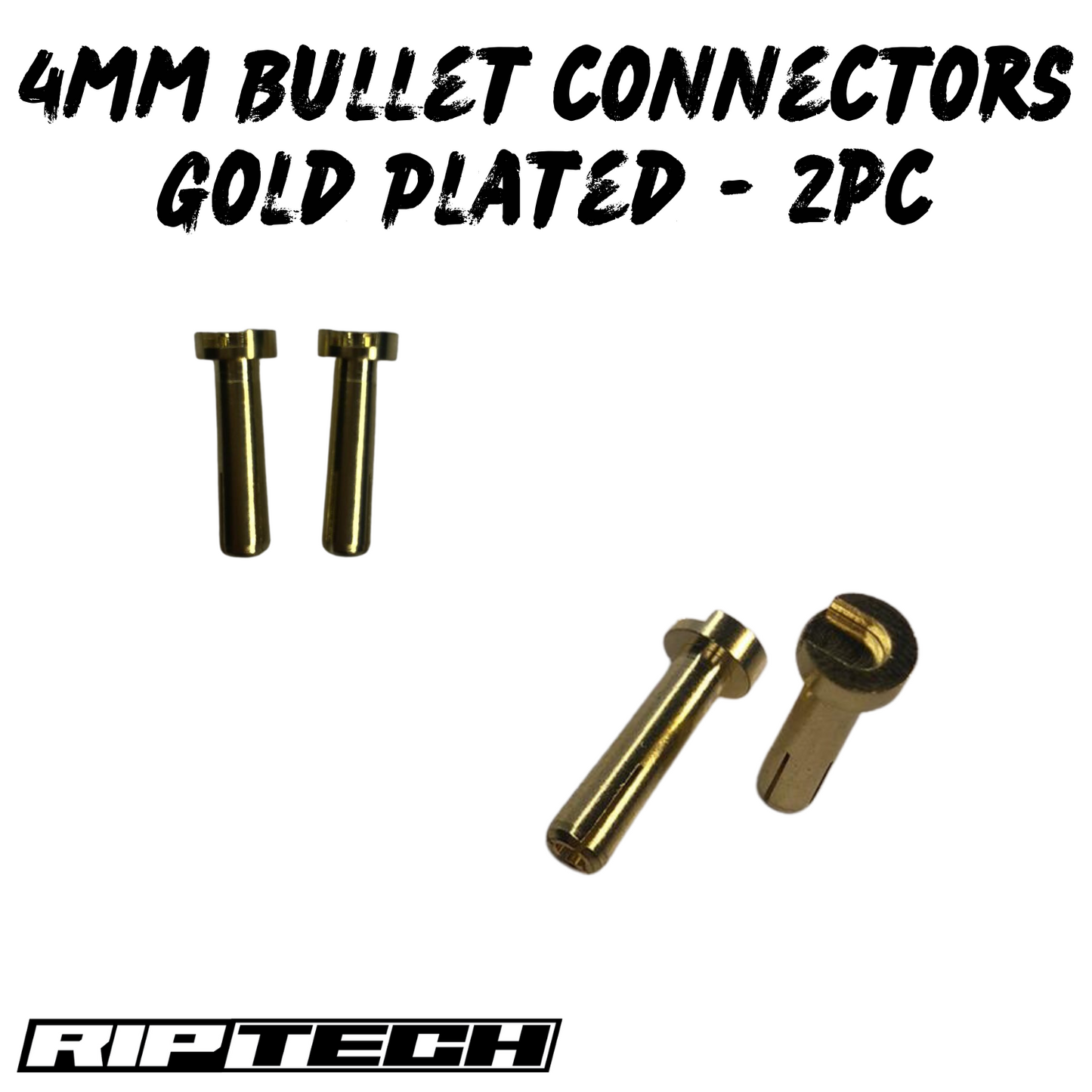 4mm Gold Plated Bullet Connectors